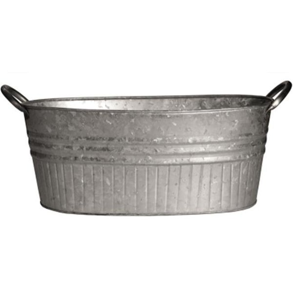 Perfectpatio 16.5 in. Galvanized Tub Planter PE135063